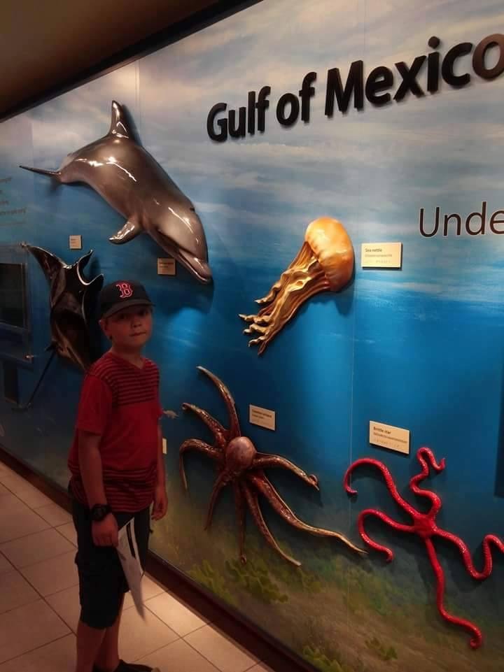 Caleb enjoying summertime vacation.