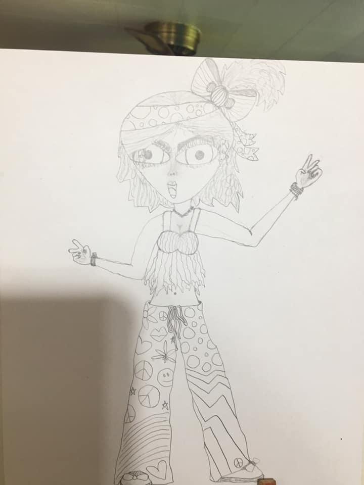 Becca Spoof Kaylie drew a picture of you 😊