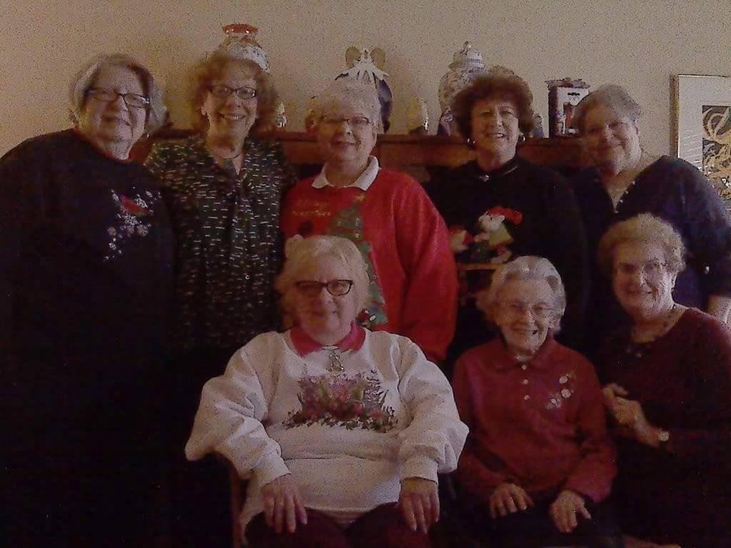 our churchlady brunch gift exchange today! i was taking photo..