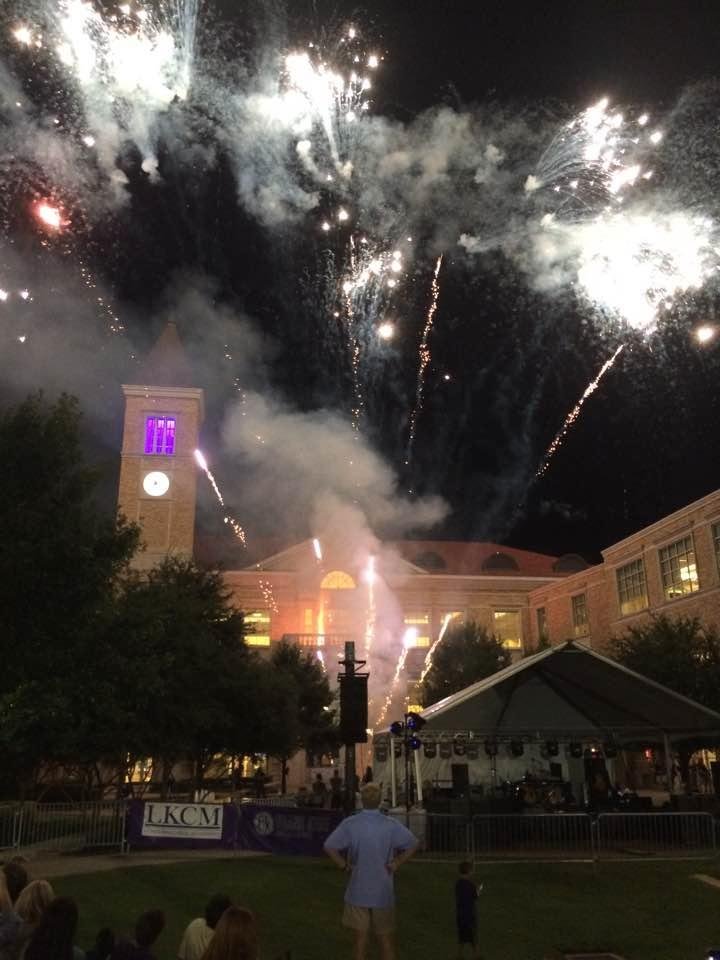 Enjoyed concert and fireworks tonight at TCU Frog Fest for Homecoming weekend!