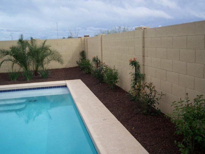 pool and side landscape