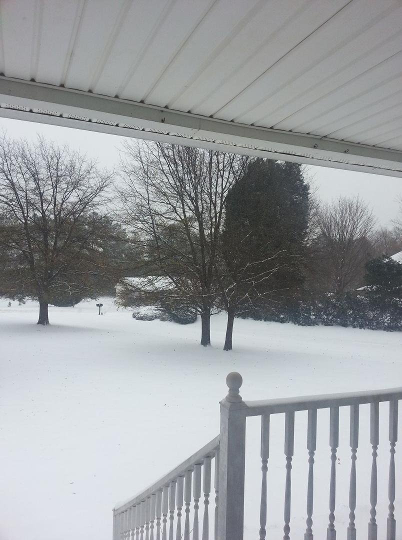 Cornelius has me snow bound. This is from my front door.