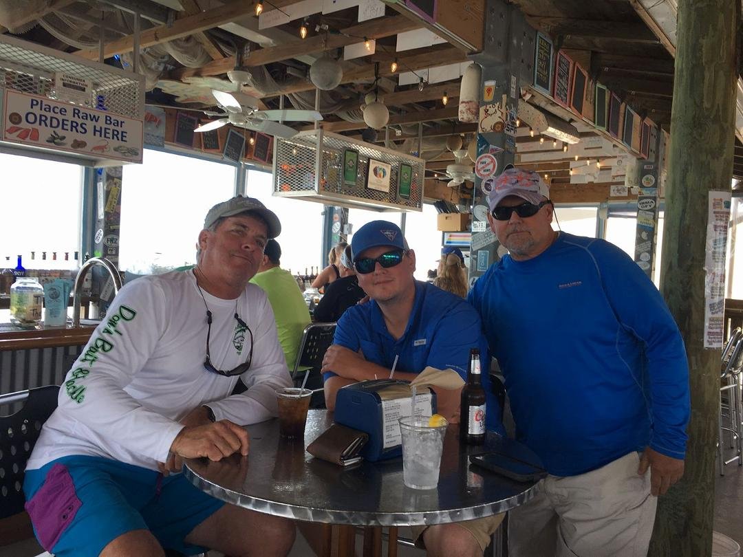Eating stone crab with my craby frienfs