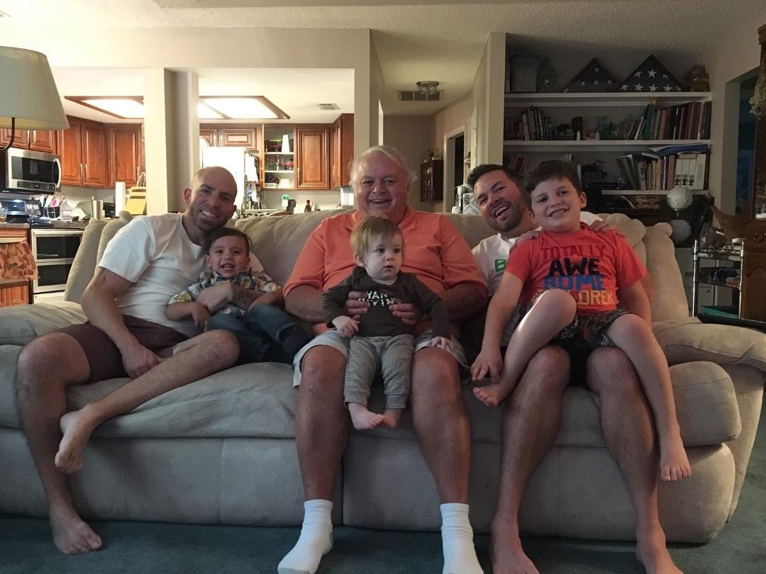 Me and my boys watching some football.