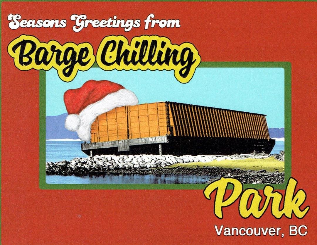 On November 17, 2021 a barge washed up in English Bay on the shores of Vancouver. Unable to recover the barge, it’s still stuck on the park’s shoreline. In typical Vancouver fashion, the Vancouver Park’s board temporally