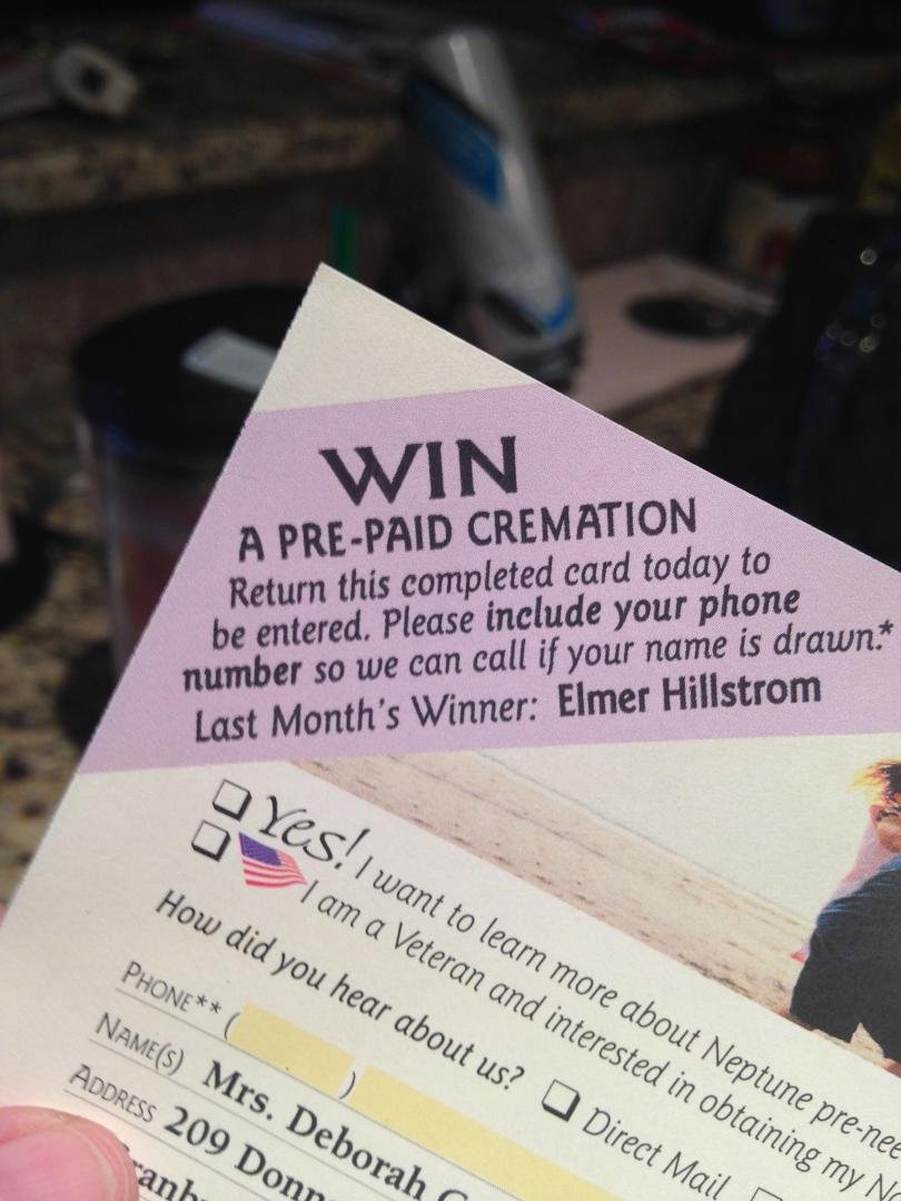 Ok! Now I know
I'm old! First thing I get in the mail
Today !!! Can you believe it ??