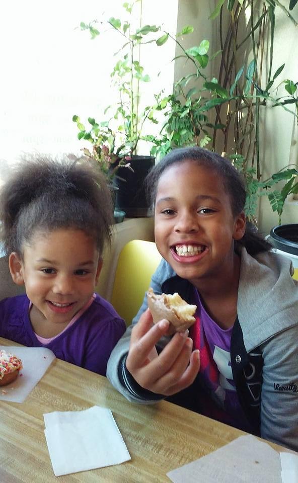 My girls on thier way to School