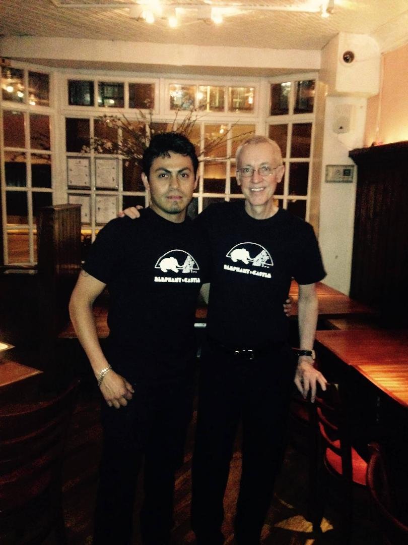 Hector and myself hard at work!