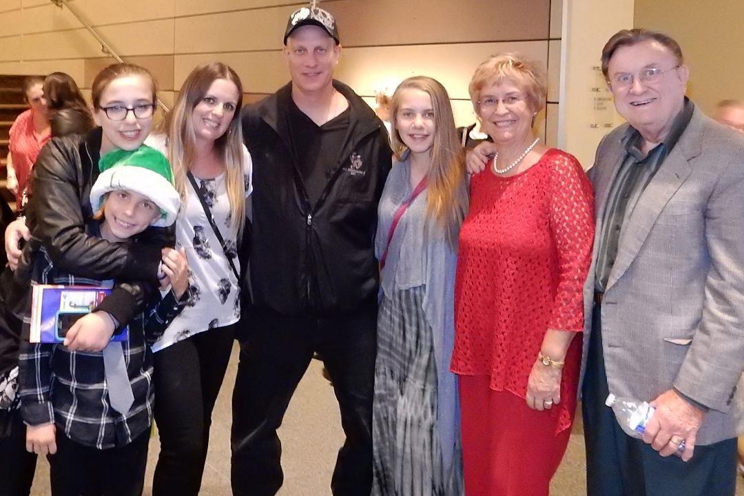 A fun evening at the theatre with John, Sheila and three children.  Saw Elf live performance with full orchestra!  Great fun.