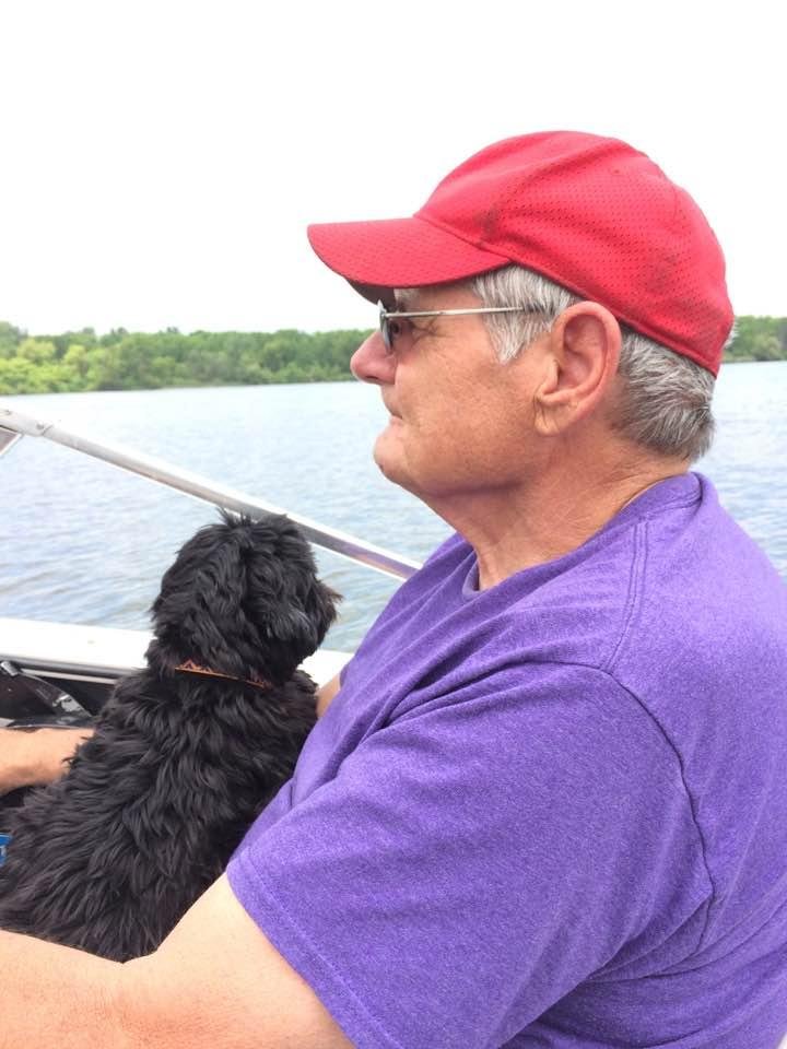 Outing with dad and scrappy