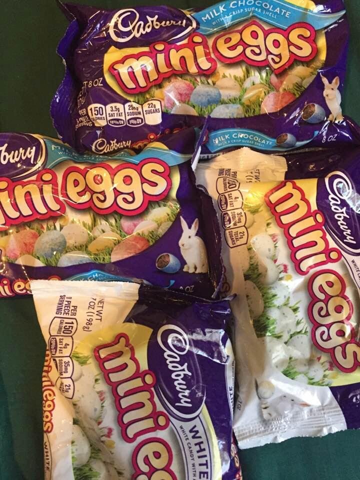 No shortage of eggs here. I think I'll make a pistachio desert with a Cadbury crust. LOL