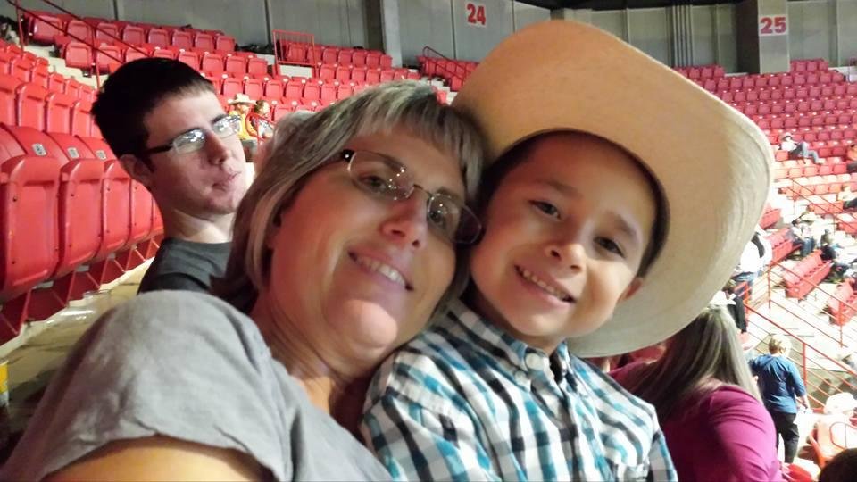 Debbie Clint and Bentley at the Rodeo!