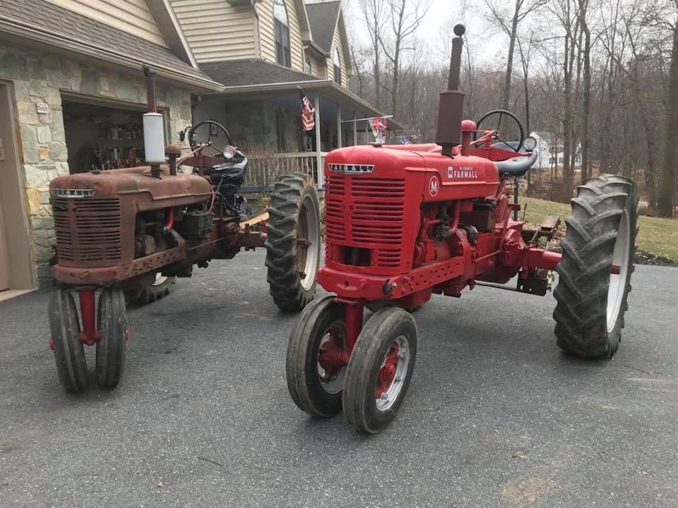 My antique tractor collection is growing, 1 is an “H” 1942 the other an “M” 1946.