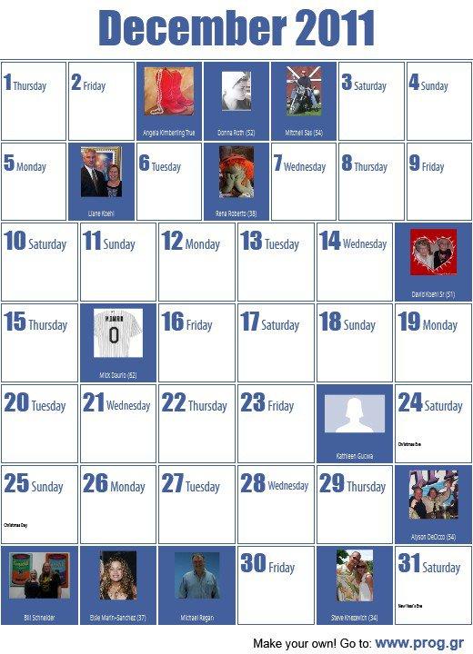 Thomas Daurio's album, My Calendar