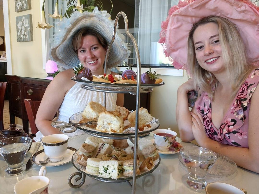 Sumptuous tea at Serenity Tea Room in Frederick followed by Downton Abbey the movie. Oh, and let's not forget hats, too. My birthday gift from my daughters. Loved it!