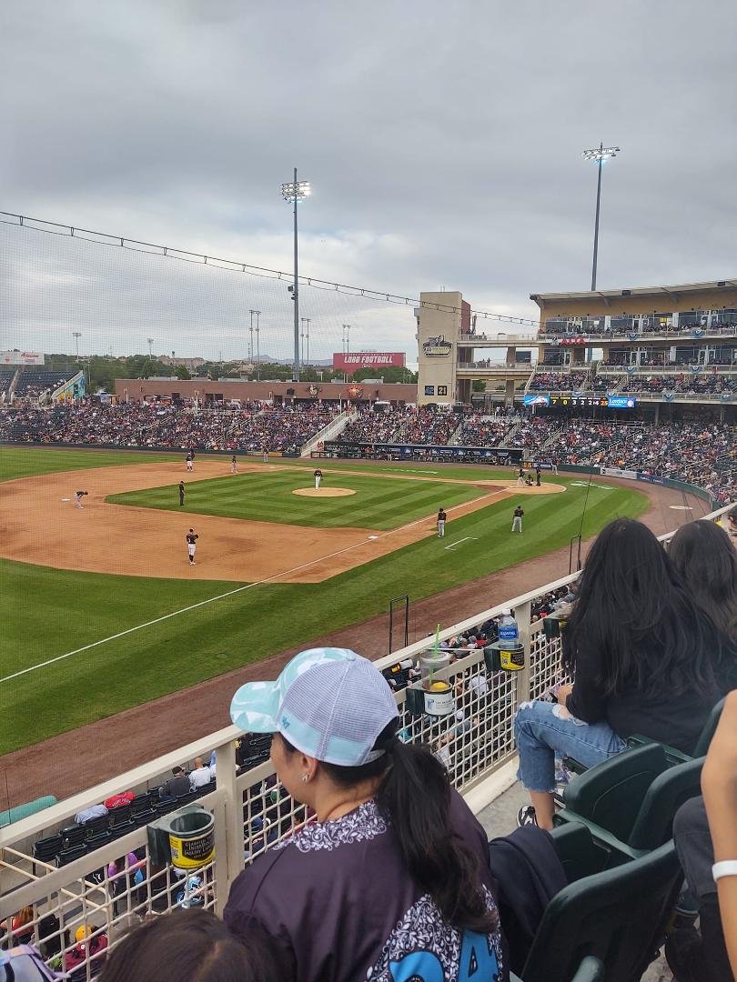 At the Isotopes game and the team is sinking