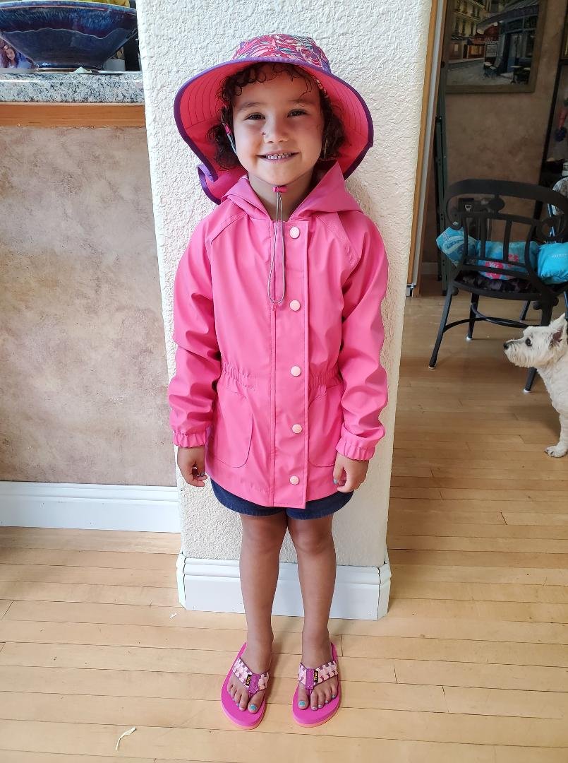Elisa's new clothes for the Oregon coast.