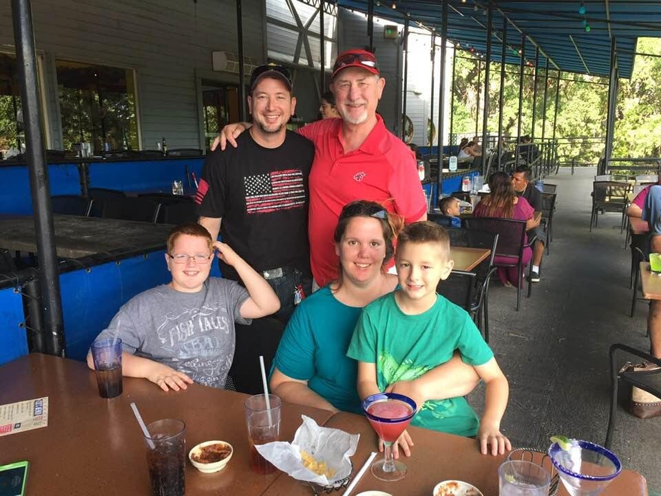 Having a wonderful Fathers Day dinner with Brett and his family at Chevy’s on the River in Sacramento!!!