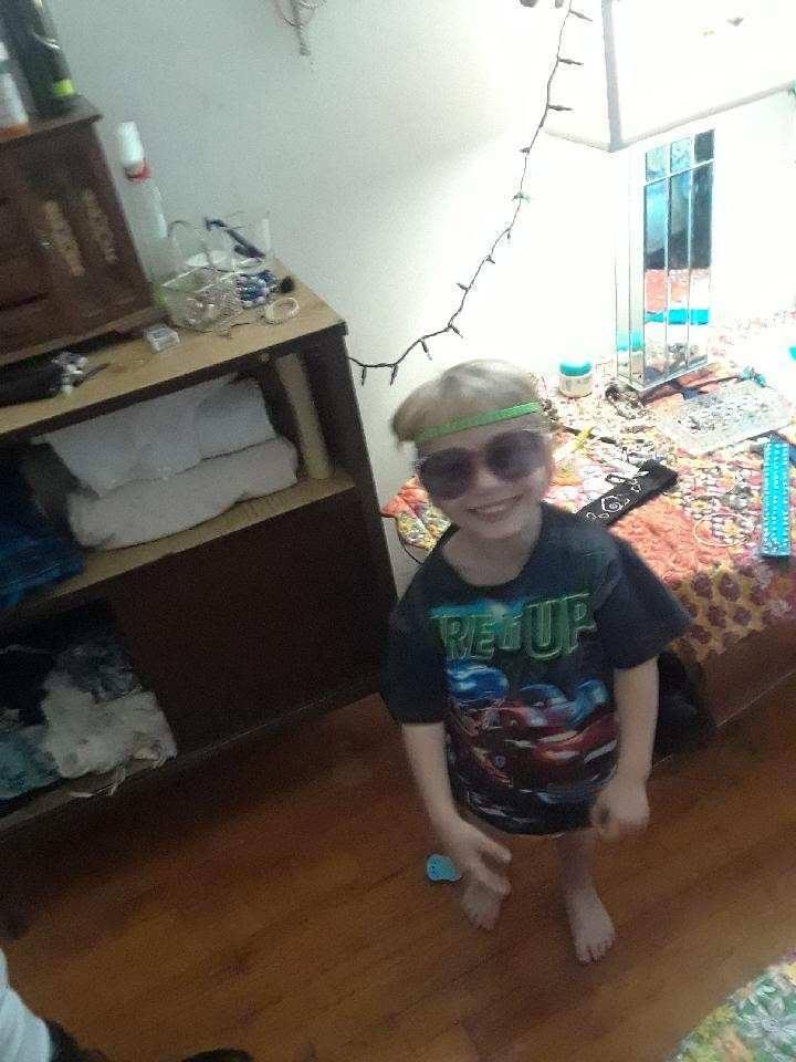 Jordan being cool with his shades..