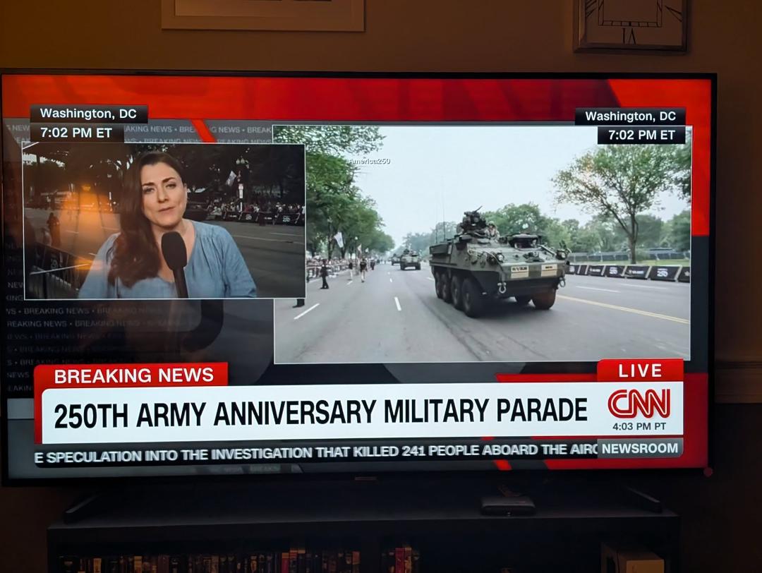 Many Americans have never seen a Tank or big military hardware. I fully support this parade. It's about time Americans view our awesome military.