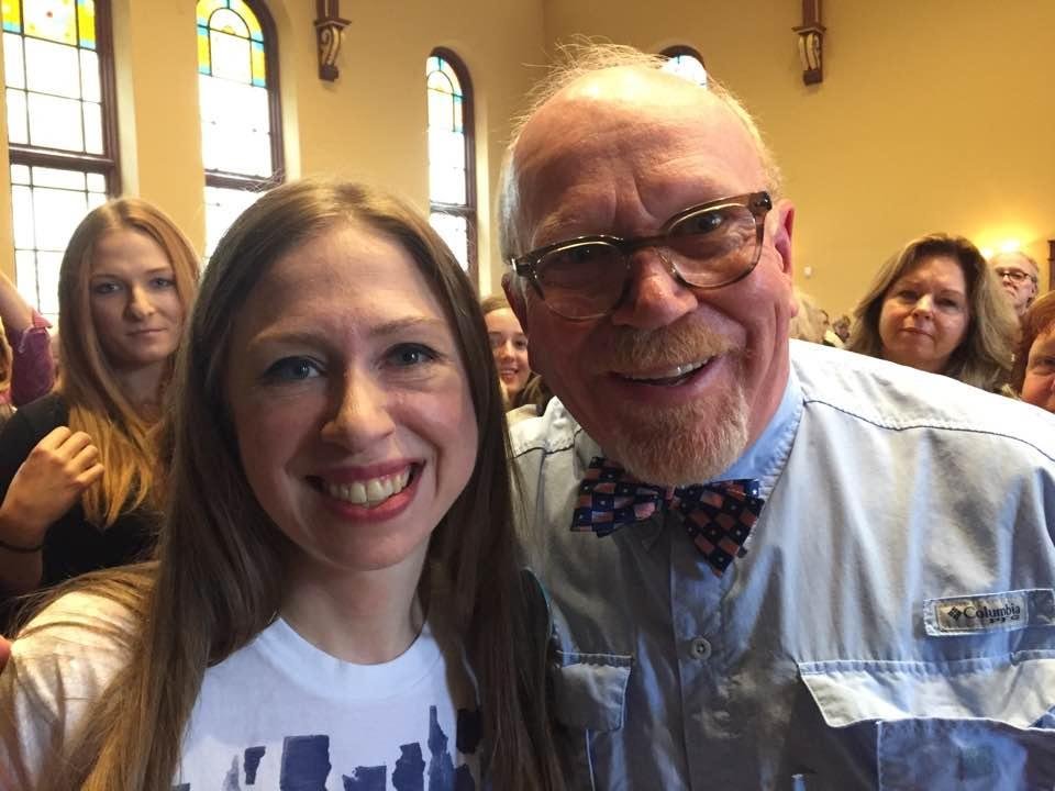 Oh yeah that is Chelsea Clinton with yours truly!
