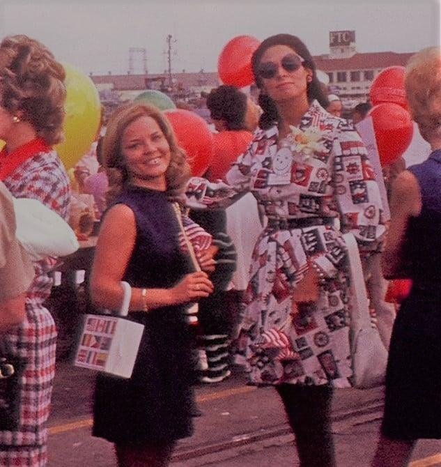 Waiting for the USS BUCHANAN (DDG-14) to return from WestPac 1972. Sylvia Hansen and Damon Rogers.