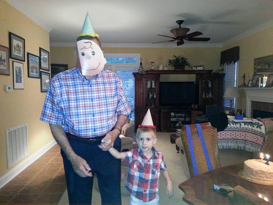The Birthday Boy with his favorite boy !!!!