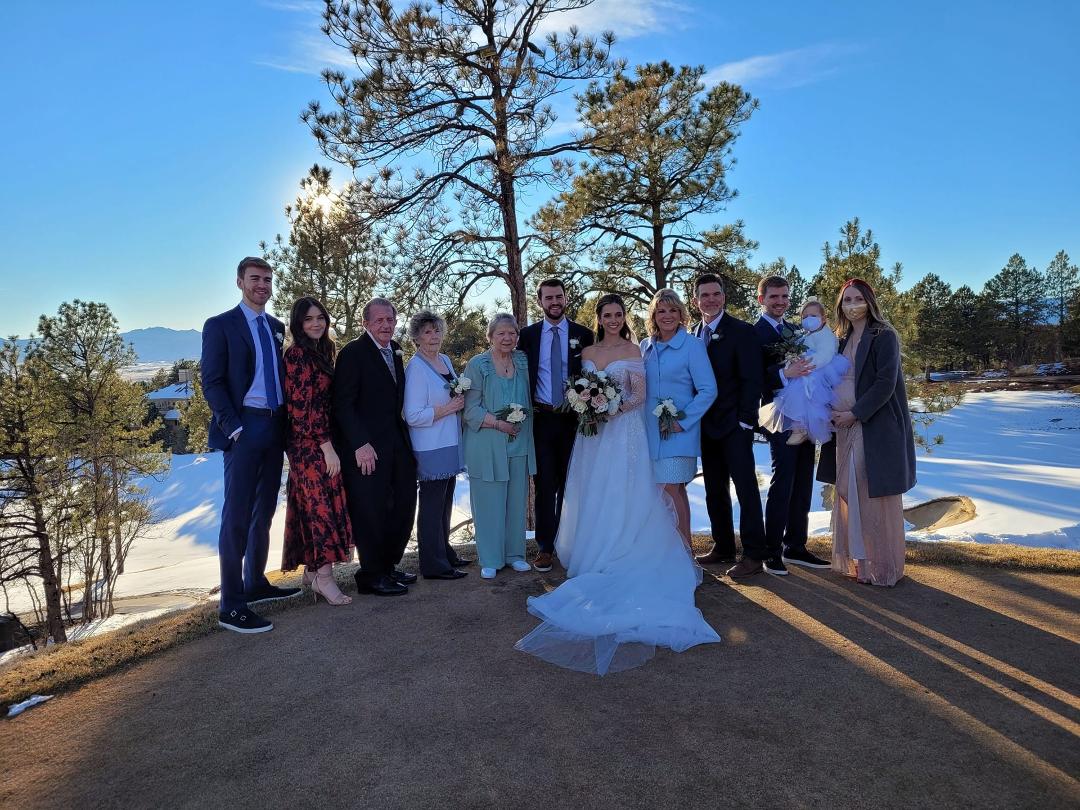 My grandson and his bride taken in Denver 2 days ago