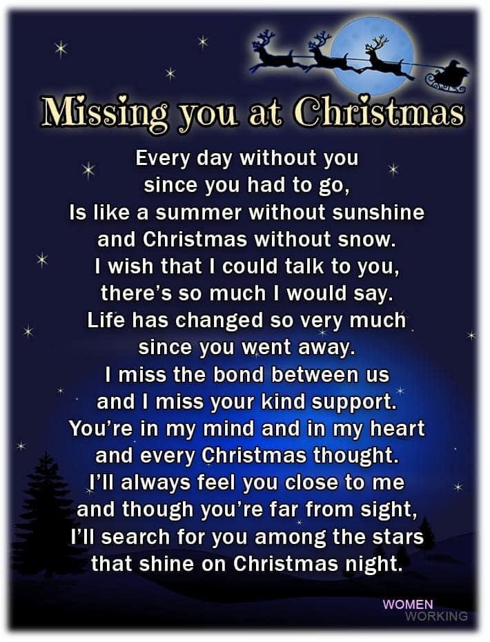 Missing my Mom and Dad, my sister Roxanne, my brothers Ric and Bobby Husted and so many others. Christmas is just not the same without them here.