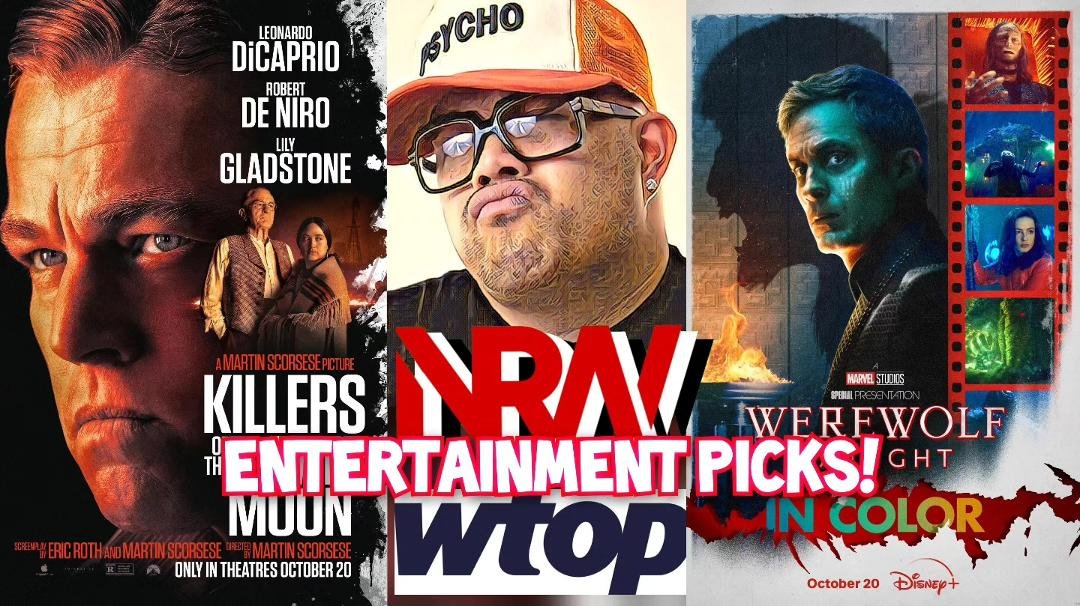 Check out 'KILLERS OF THE FLOWER MOON' and 'WEREWOLF BY NIGHT IN COLOR'! Hear why they are my #entertainmentpicks on WTOP for this weekend! Check out my thoughts from 103.5 WTOP-FM Radio on the radio replay on NRW! Listen &
