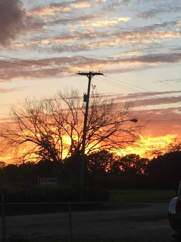 Looks like the sky is on fire
