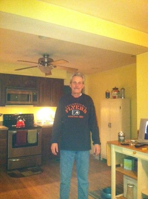 geting ready for flyers game