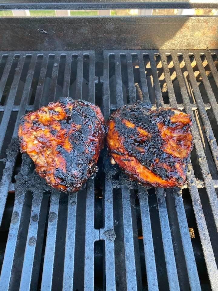 Spring on the way. BBQ chicken on the grill