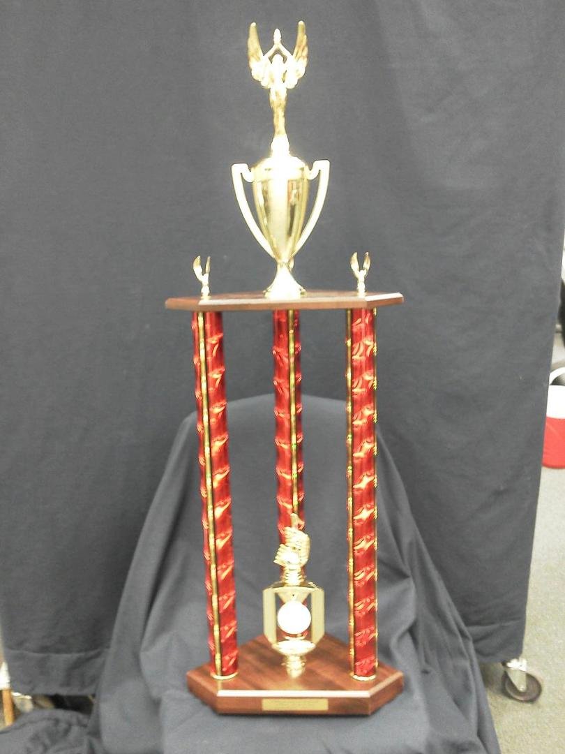 Mesa High's first place trophy for yesterdays competition in Peoria.