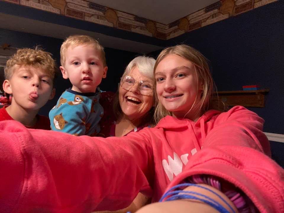 Welcoming in the new year with my grandchildren!🥰Hellooo 2025😊