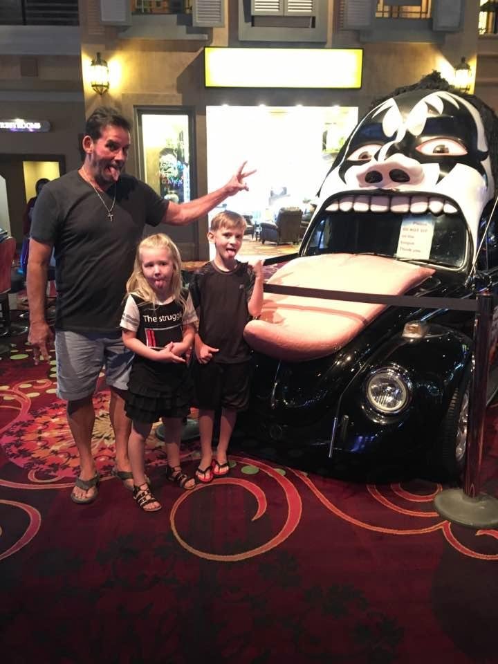 Mini golfing with "KISS"