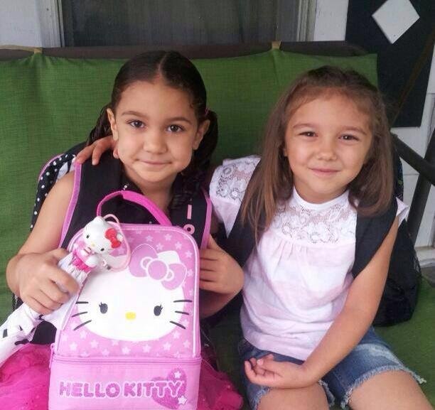 My two great fan daughters Maria and Emilee