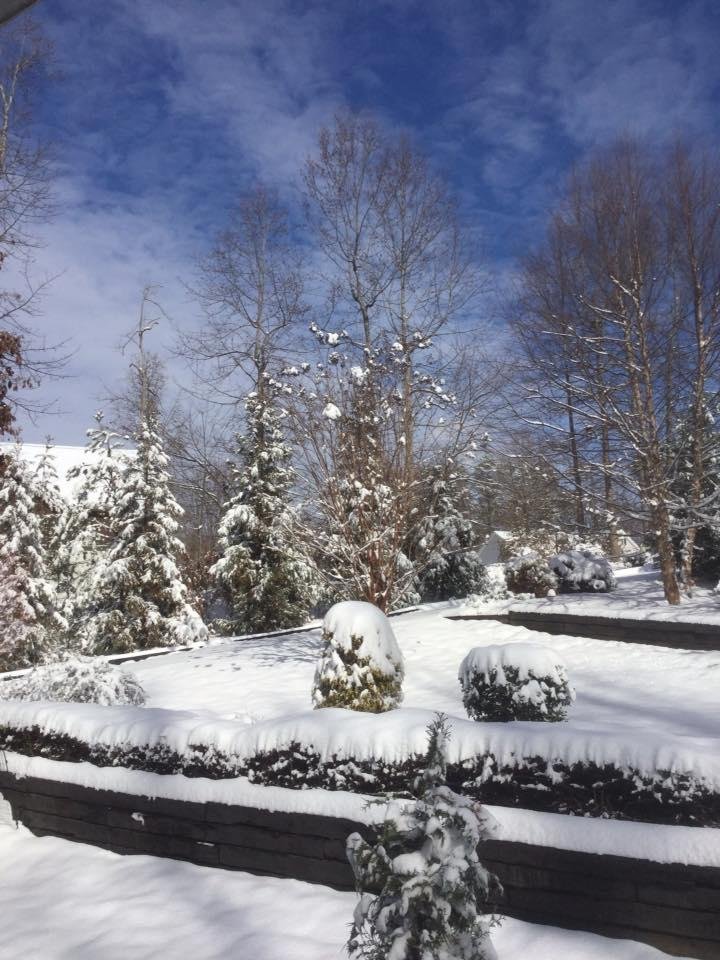 This is what we woke up to Friday morning.