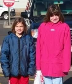 My nieces Ava and Carly Miksza