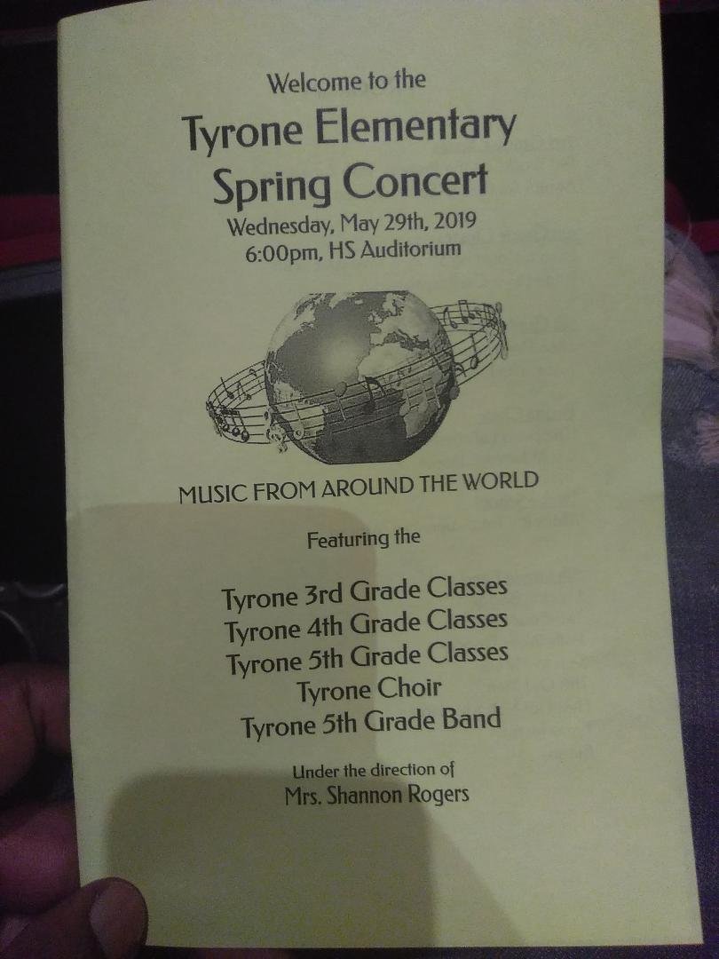 Hottest concert of 2019 . My grand baby recital.