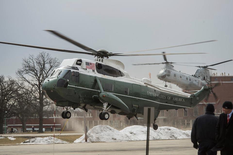 Pat Krueger's album, Practice run for POTUS visit to Argonne tomorrow.