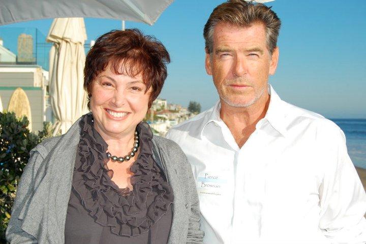 MY GIRLFRIEND LESLIE AT A CHARITY BENEFIT WITH PIERCE BRONSON...
