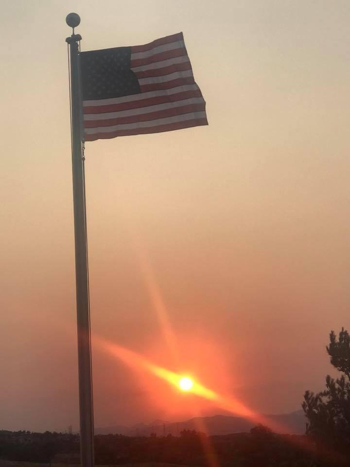 🎉 TGIF! The flag is flying higher as the sun sets ...