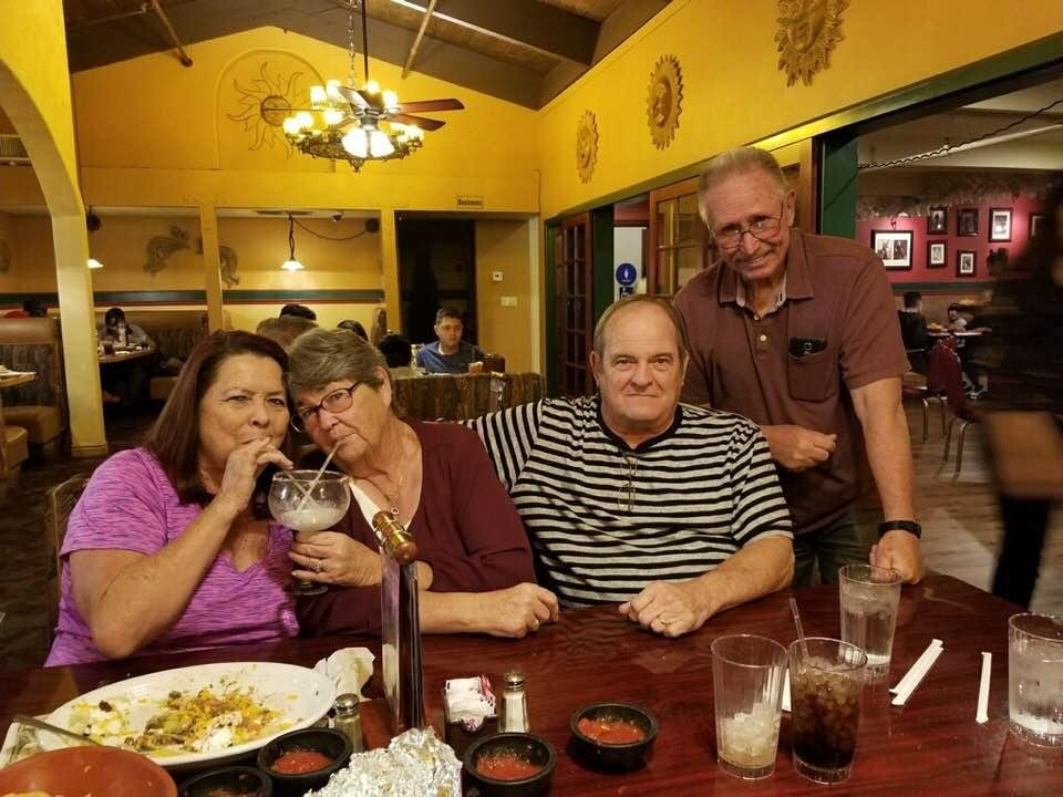 Had a wonderful time with our friends Tom and Linda last night at The Mexico. Had a great visit and good food. Hadn’t been home in 6 years.
