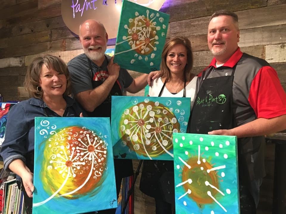 We had a blast painting our masterpieces tonight!