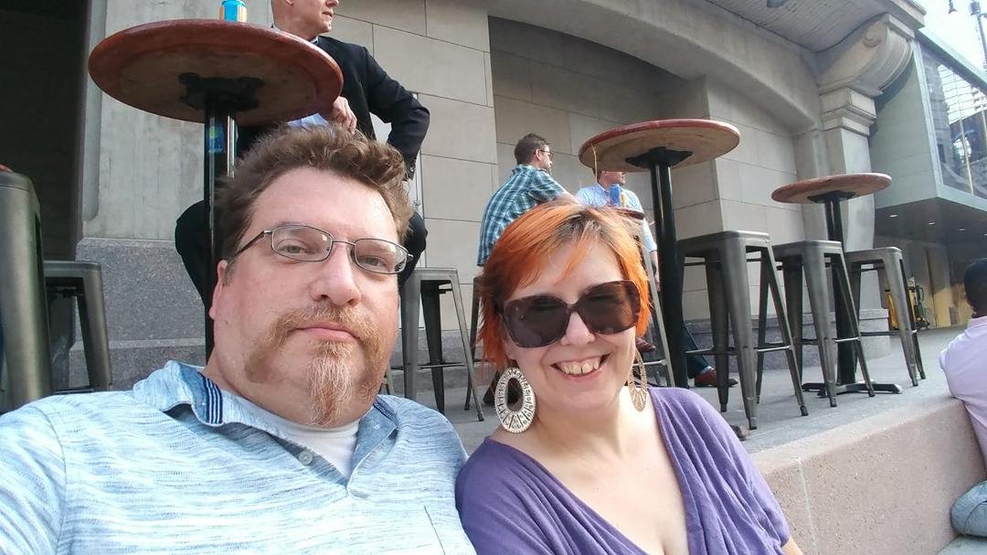 Waiting to watch Art On The Mart.