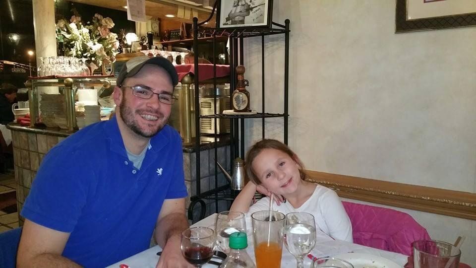 Out with my friends for dinner (at out favorite place).