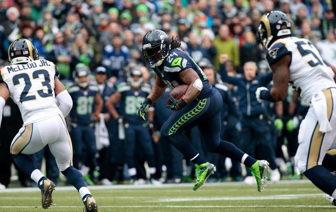 GO HAWKS KICK SUM RAMS BUTT