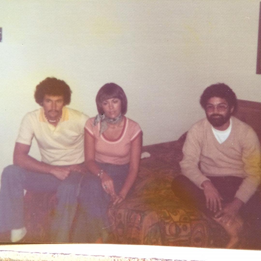 Early TBT with Steve and Chris Lyons and Chuck doing his best Franco Harris impersonation in1976.