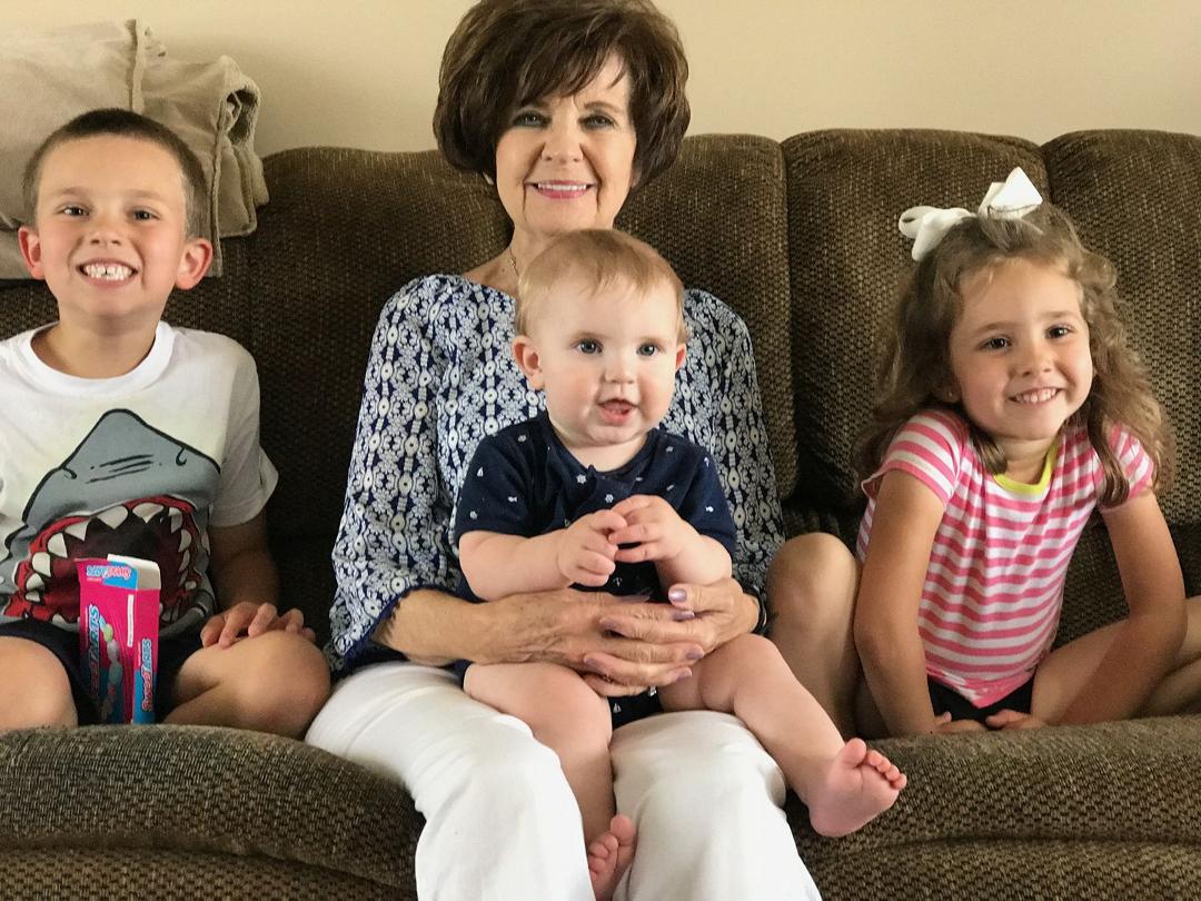 Mimi and three of my precious great grandchildren